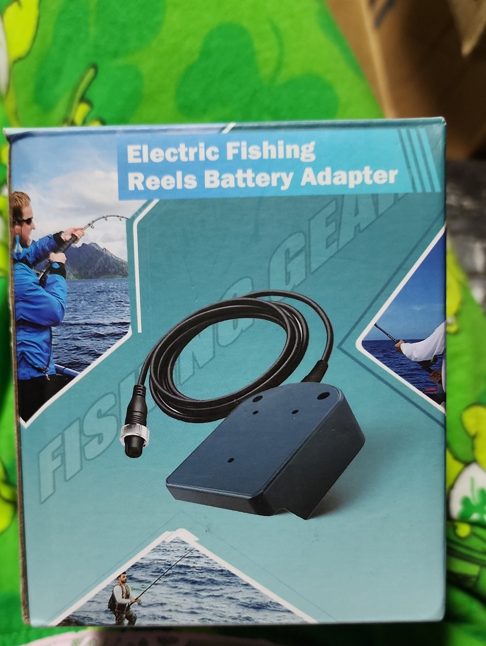 Electric Fishing Reel Battery Adapter - Black